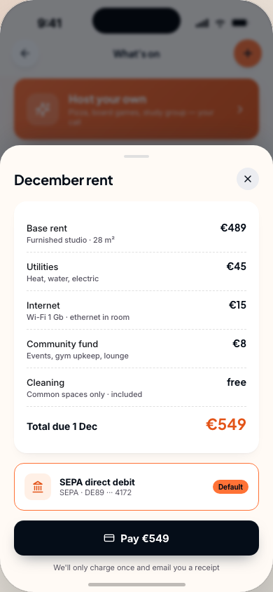 Rent detail